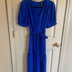 DKNY cobalt blue midi dress size 10